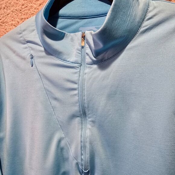 Slazenger Golf 1/4 Zip Pullover Jacket XL‎ Blue Beaver Meadows 50th Anniversary - Picture 2 of 10